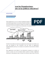 Cómo Influyen Las Organizaciones Internacionales en Las Políticas Educativas