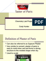 Plaster of Paris: Chemistry Lab Project Cody Hunter