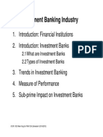 S01 The Investment Banking Industry