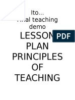 Final teaching demo lesson plan principles