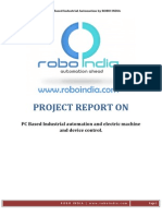 PC Based Industrial Automation With AVR Atmega 16 - Project Report