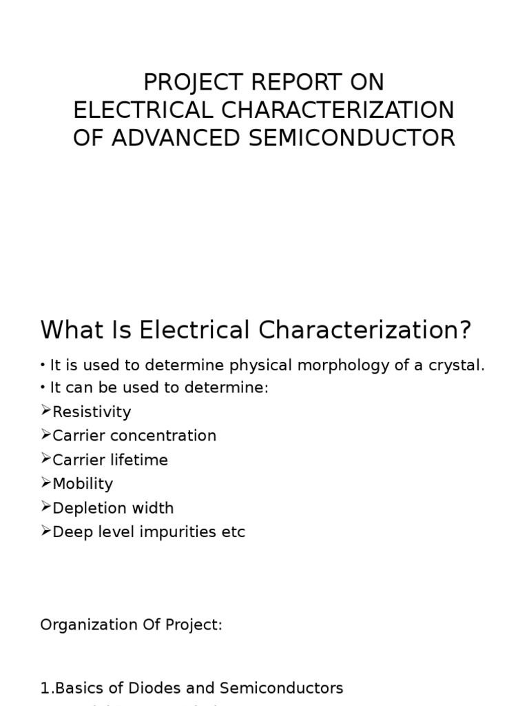Project Report On Semiconductor | PDF | Computers | Technology ...
