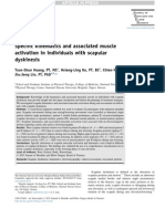 2015 Specific Kinematics and Associated Muscle Activation in Individuals With Scapular Dyskinesis