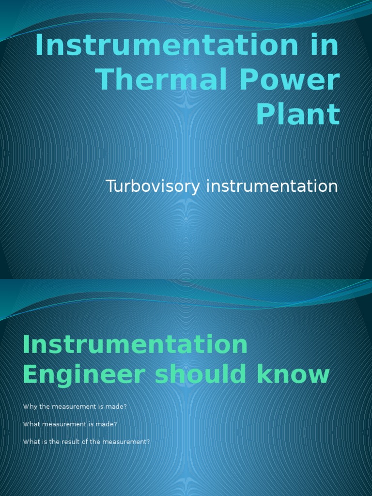 Thermal Power Plant Instrumentation | PDF