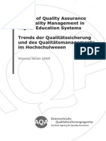 Trends of QA and QM in HEI 2009