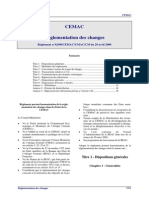 CEMAC - Reglementation Des Changes