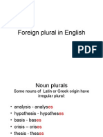 1115foreign Plural in English