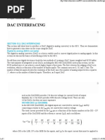 Dac Interfacing