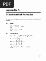 Appendix A Mathematical Formulas