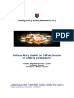 Políticas ALM y Gestión Del GAP de Duración en La Banca Multiproducto