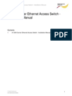 A-1200 Carrier Ethernet Access Switch - Installation Manual