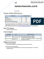 Chrysler J2534 Application Release Notes - J5.01.8