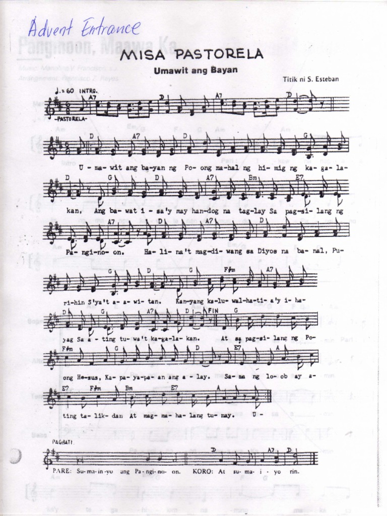 Advent Tagalog Hymns PDF