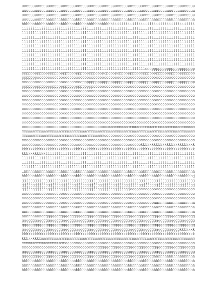 Document with Random Characters | PDF