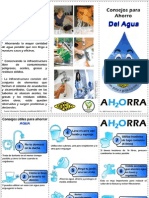 FL-002 Folleto Ahorro de Agua