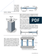 Exercícios de resistência de materiais