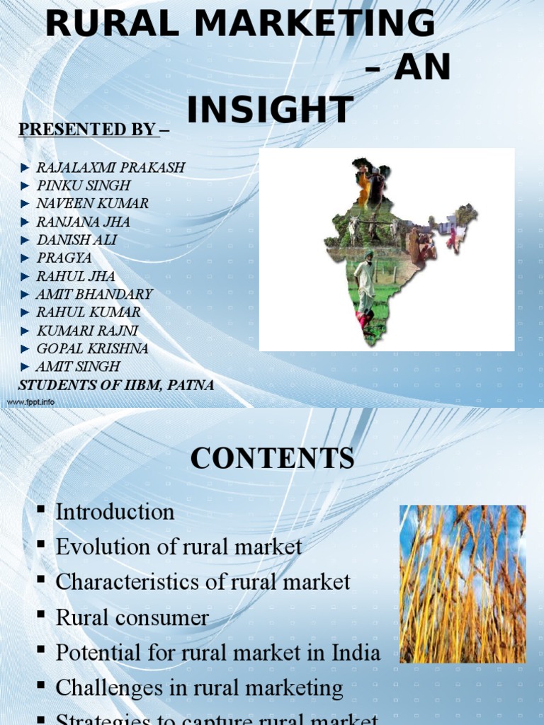 Insights on Rural Marketing in India | PDF
