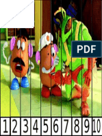 Puzzle de Numeros 1 10 Hello TOY STORY