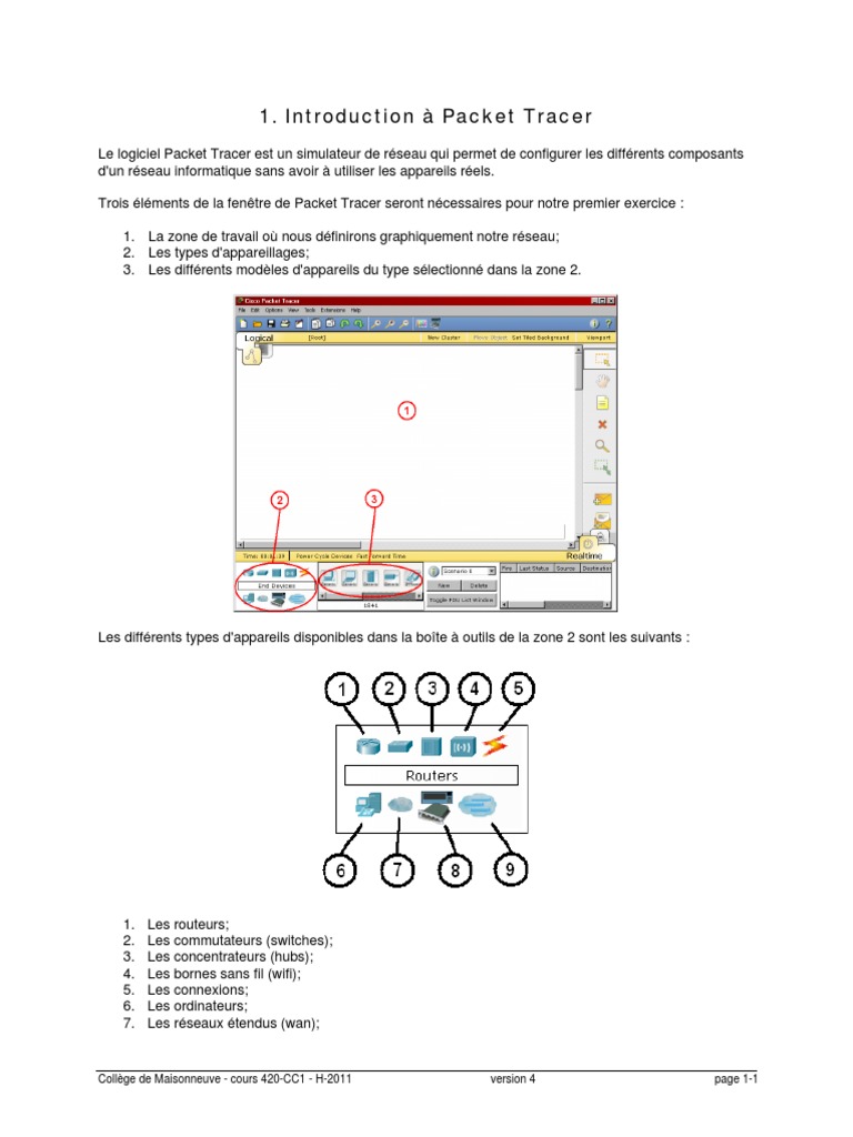 Exercice de création de réseau avec Packet Tracer | PDF | Ordinateurs