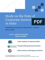 RBI and Gatekeepers of Corporate Governance