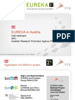 EUREKA in Austria: Olaf Hartmann NPC Austrian Research Promotion Agency FFG