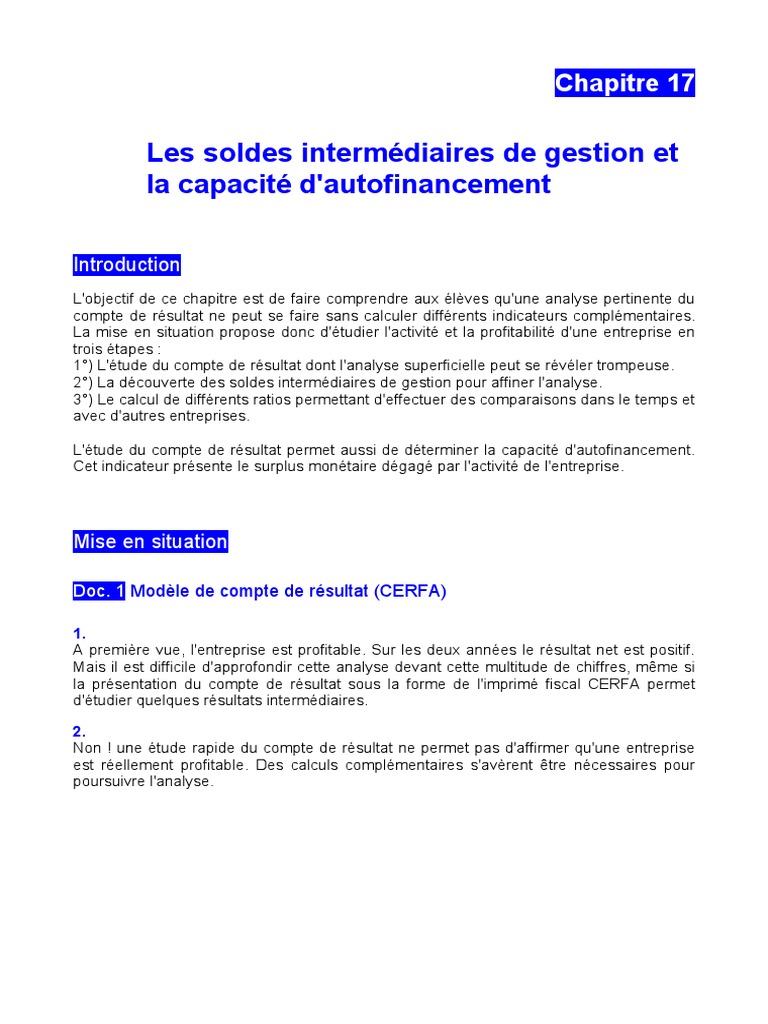 Exercice Sig Et Caf Avec Corrigé Pdf