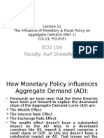 ECO 104 Faculty: Asif Chowdhury: The Influence of Monetary & Fiscal Policy On Aggregate Demand (Part 1) (Ch:21 P.O.M.E)