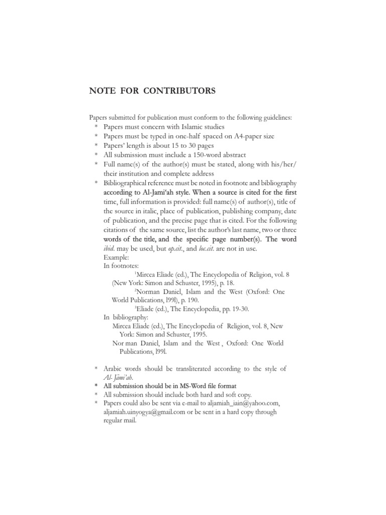 Notes For Authors | PDF | Language Arts & Discipline | Foreign Language ...