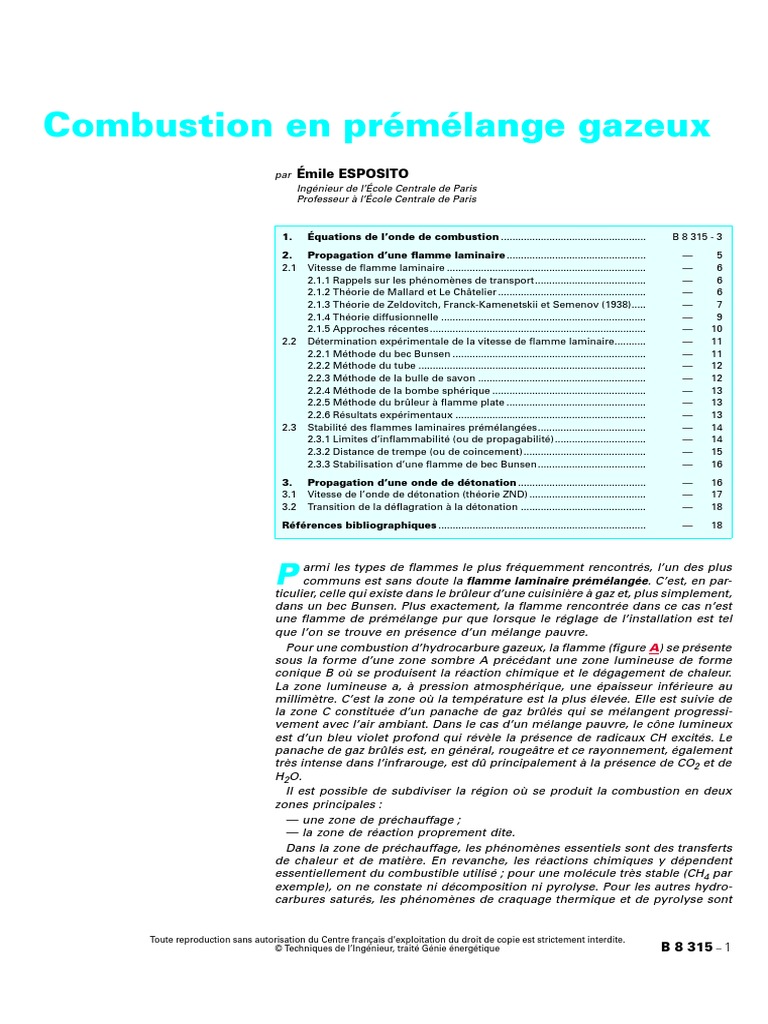 Exemple de CV ingenieur combustion et bruleurs