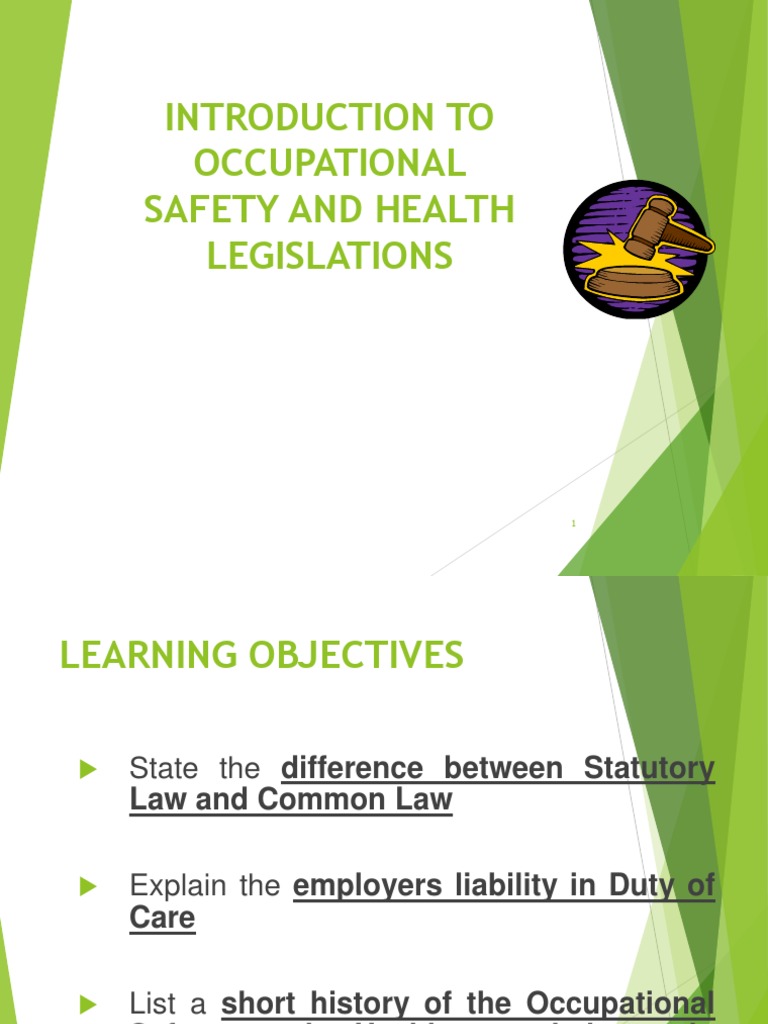 Overview of OSH Legislation in Malaysia | PDF | Tort | Occupational ...