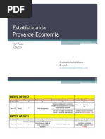 Estatística Da Prova de 3a Fase