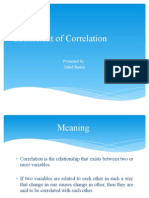 coefficient of correlation