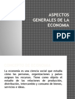 Aspectos Generales de La Economia Concepto