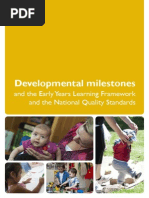 Developmental-milestonesDevelopmental Milestones and The EYLF and The NQS