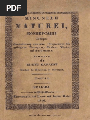 Iulius Barasch Wonders Of Nature Minunile Naturei 1850