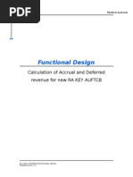 Calulation of Revenue Deferral and Accrual For New RA Key AUFTCB