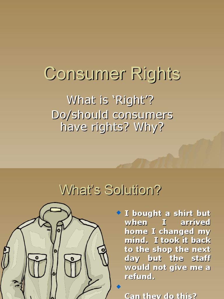 Consumer Rights Guide | PDF | Consumer Protection | Complaint