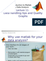 Introduction To Matlab Lecture Advanced Data Analysis Jan2012