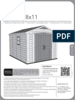 Keter - 8 X 11 Shed - 163887 - Assemblyinstructions