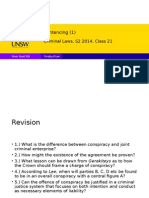 Sentencing (1) : Criminal Laws, S2 2014, Class 21