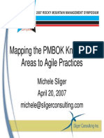Pm Bok to Agile Mapping