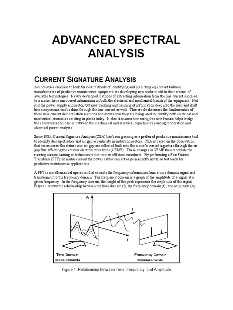 Advanced Spectral Analysis PDF | PDF