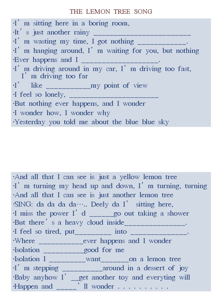 Songs For 3rd Grades PDF