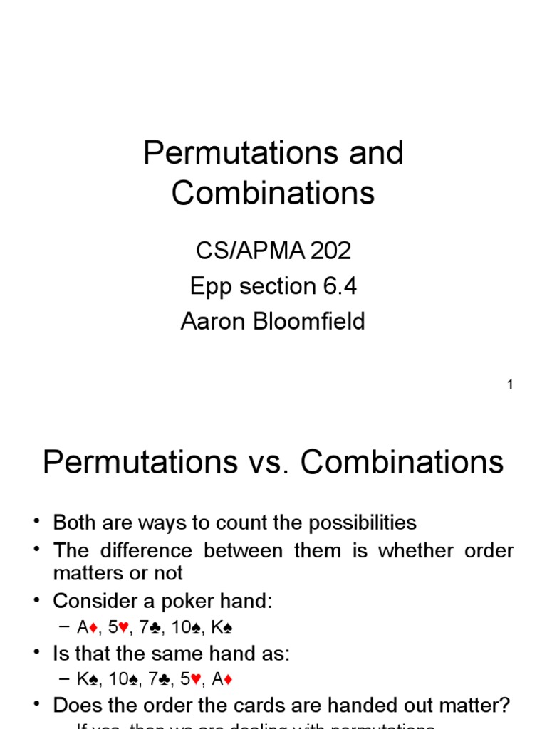11 Permutations and Combinations Mathematical Proof Permutation