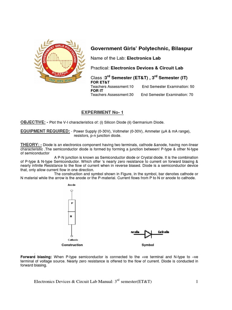 page no 45 43 Array - electronics devices u0026 circuit lab manual field  effect transistor rh ...