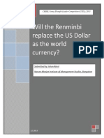 Will the Renminbi Replace the US Dollar as the World Currency