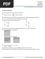 Class 4 Fraction Practice Worksheet | PDF | Mathematics | Division ...