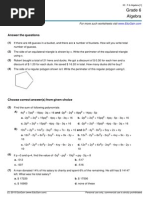 Grade 6 Maths Olympiad Sample Paper | PDF | Teaching Mathematics