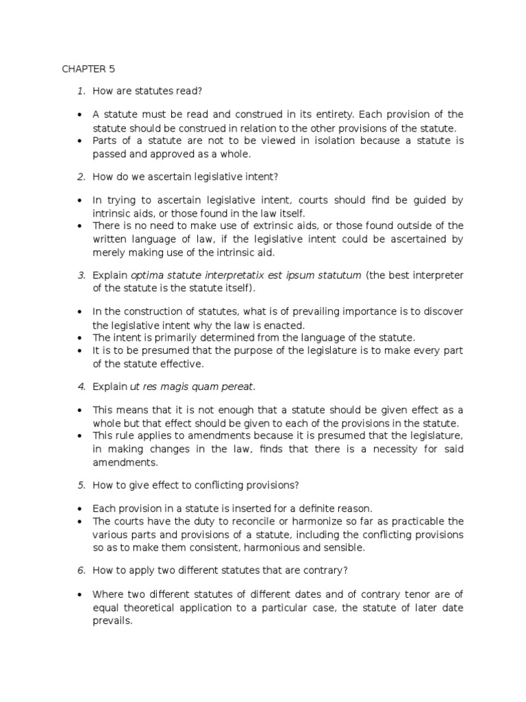 CHAPTER 5Stat Con PDF Statutory Interpretation Repeal