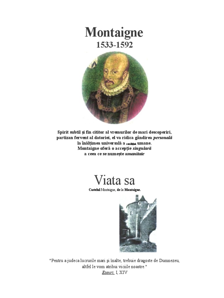 Montaigne | PDF